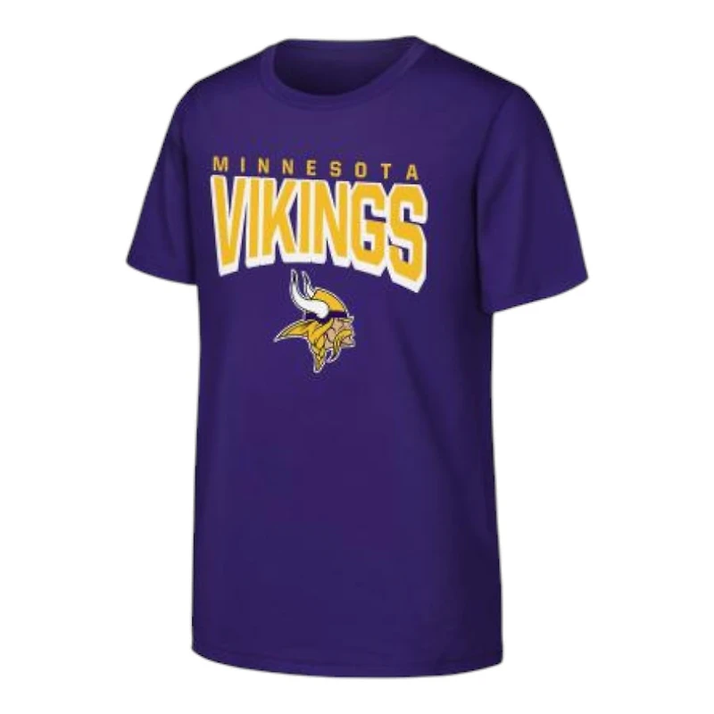 Youth Minnesota Vikings Purple NFL on the Block Cotton Shirt