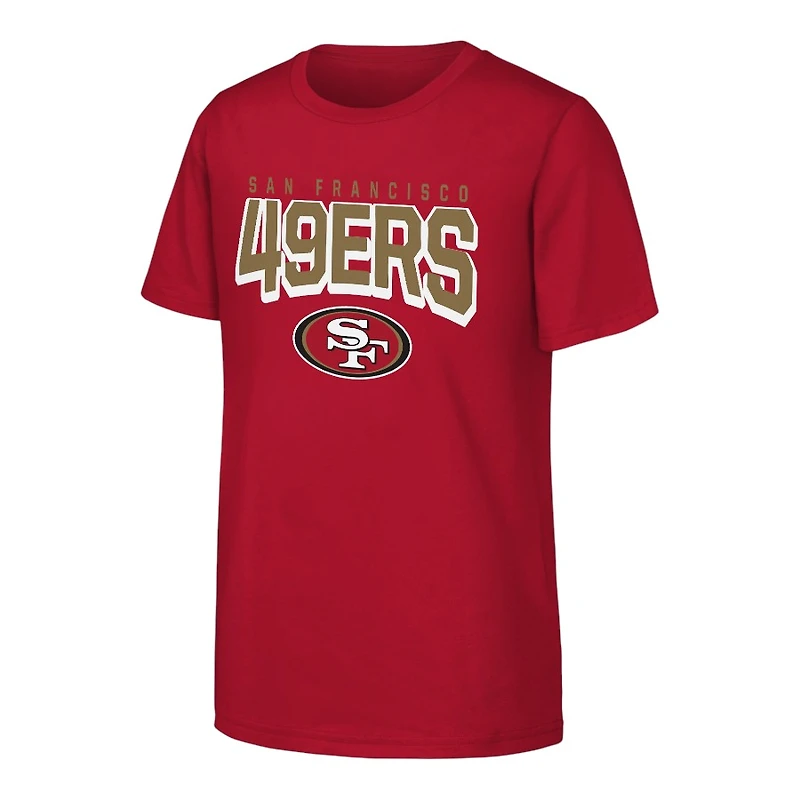 Youth San Francisco 49ers Red NFL on the Block Cotton Shirt