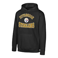 Youth Pittsburgh Steelers Black NFL Hometown Pullover Fleece Hoodie