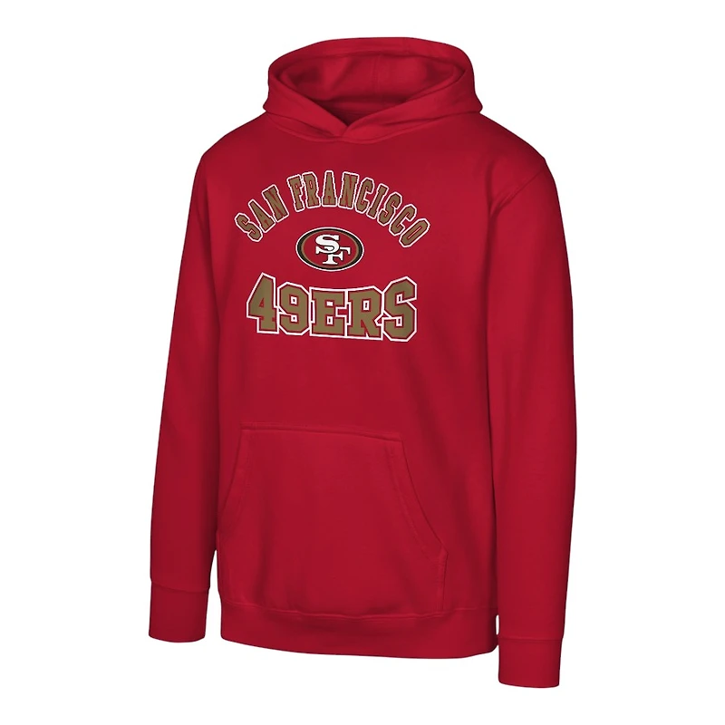 Youth San Francisco 49ers Red NFL Hometown Pullover Fleece Hoodie