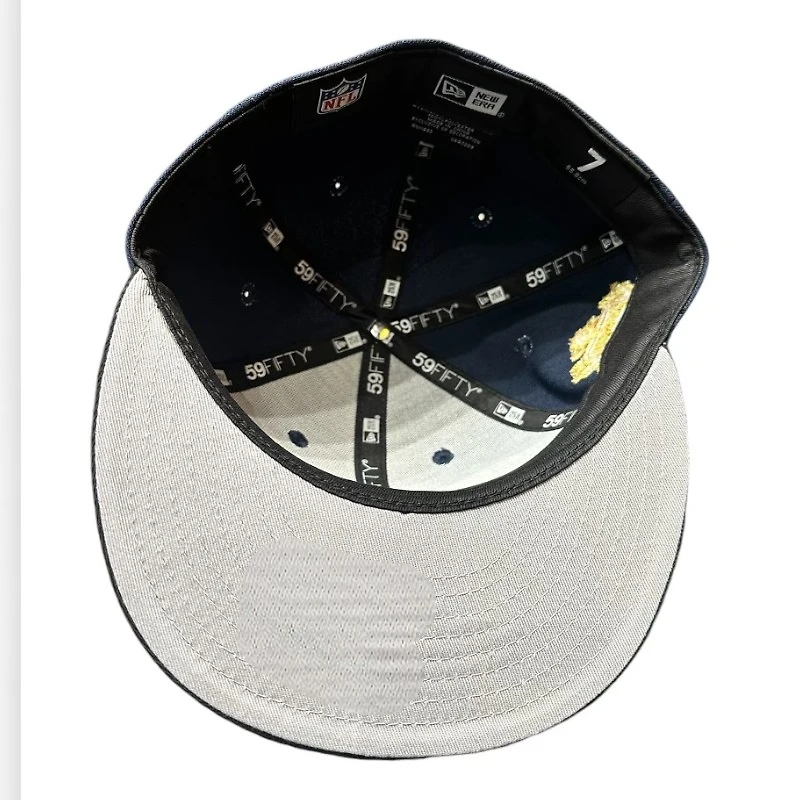 Dallas Cowboys Navy and Black Script SB XXVII Patch Gray UV New Era 59FIFTY Fitted Hat
