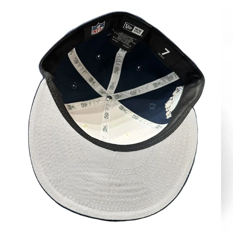 Dallas Cowboys Chrome and Navy SB XXVII Patch Gray UV New Era 59FIFTY Fitted Hat
