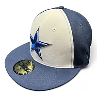 Dallas Cowboys Chrome and Navy SB XXVII Patch Gray UV New Era 59FIFTY Fitted Hat