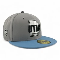 Utah Hockey Club Gray and Light Blue NHL Patch UV New Era 59FIFTY Fitted Hat