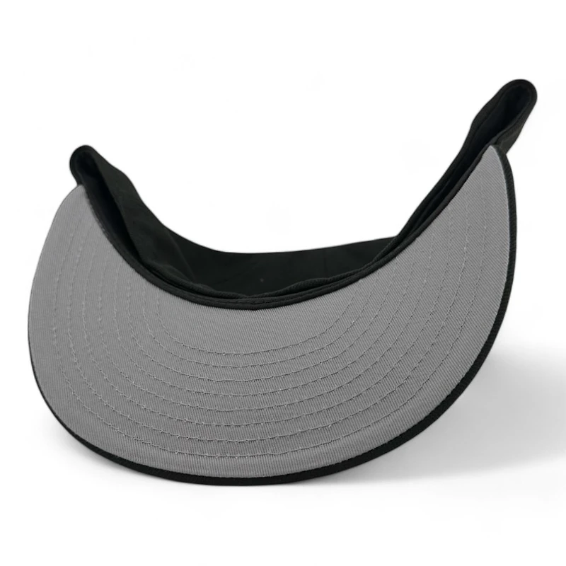 Utah Hockey Club Black with Silver Threading Circle Logo NHL Patch Gray UV New Era 59FIFTY Fitted Hat