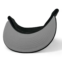 Utah Hockey Club Black with Silver Threading Circle Logo NHL Patch Gray UV New Era 59FIFTY Fitted Hat