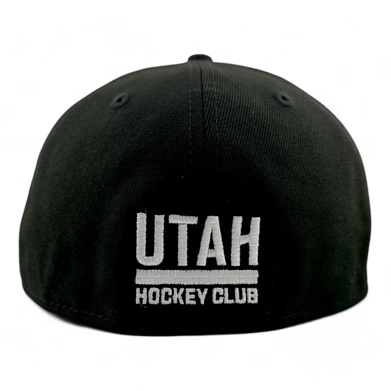 Utah Hockey Club Black and White State Logo NHL Patch Gray UV New Era 59FIFTY Fitted Hat
