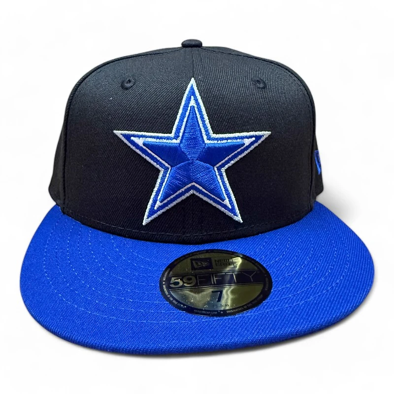 Dallas Cowboys Black and Royal Blue UV New Era 59FIFTY Fitted Hat