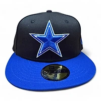 Dallas Cowboys Black and Royal Blue UV New Era 59FIFTY Fitted Hat