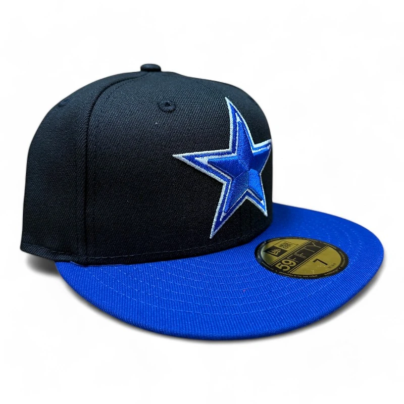 Dallas Cowboys Black and Royal Blue UV New Era 59FIFTY Fitted Hat