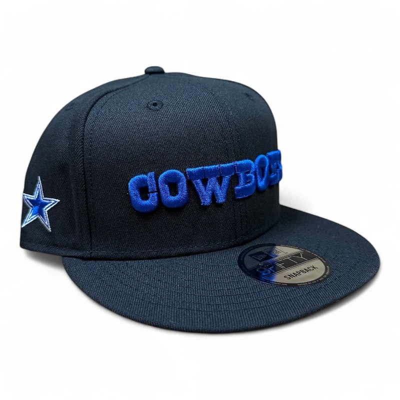 Dallas Cowboys Black and Royal Blue Star Patch UV 9FIFTY Snapback Hat