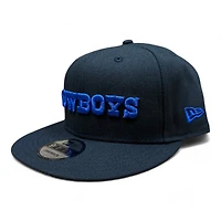 Dallas Cowboys Black and Royal Blue Star Patch UV 9FIFTY Snapback Hat