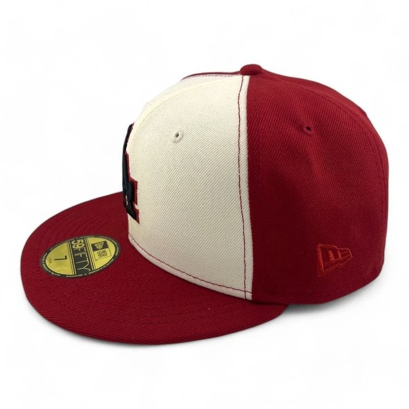 Los Angeles Dodgers Red and Chrome 60th Anniversary Patch Gray UV New Era 59FIFTY Fitted Hat