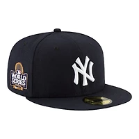 New York Yankees Navy 2024 World Series Patch Era 59FIFTY Fitted Hat