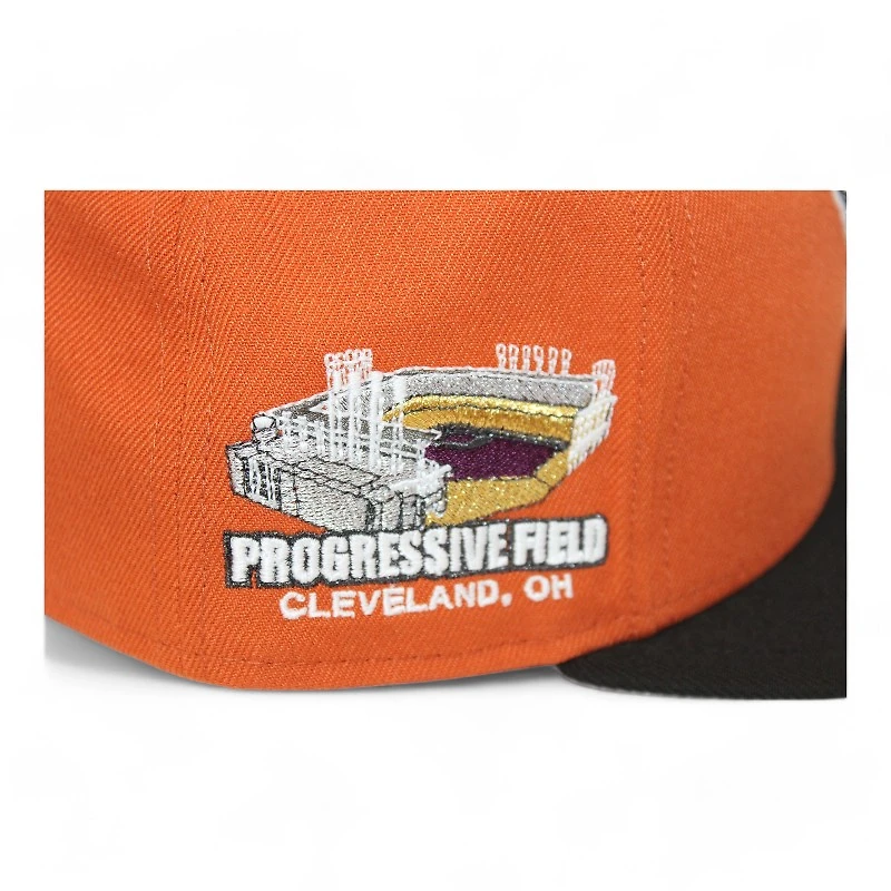 Cleveland Guardians Orange and Black "DPM Halloween Pack" Progressive Field Stadium Patch Gray UV New Era 59Fifty Fitted Hat