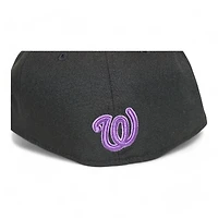 Washington Nationals Black and Purple "DPM Halloween Pack" RFK Memorial Patch Gray UV New Era 59Fifty Fitted Hat