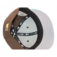 New York Yankees Brown and Teal 1949 World Series Patch Gray UV Era 59Fifty Fitted Hat