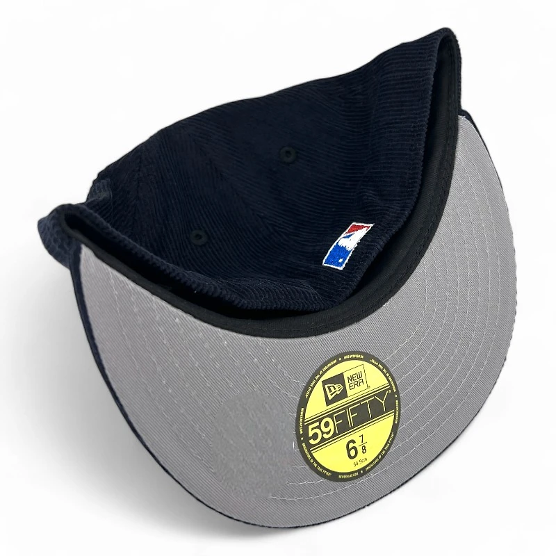 Los Angeles Dodgers Navy Corduroy 1981 WS Patch Grey UV New Era 59FIFTY Fitted Hat