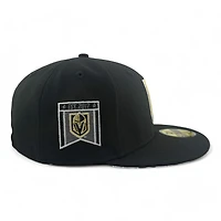 Vegas Golden Knights Black Est. 2017 Patch Gray UV NHL New Era 59FIFTY Fitted Hat
