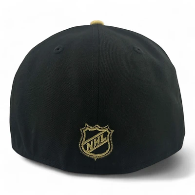 Vegas Golden Knights Black with Metallic Gold Brim Est. 2017 Patch Gray UV NHL New Era 59FIFTY Fitted Hat