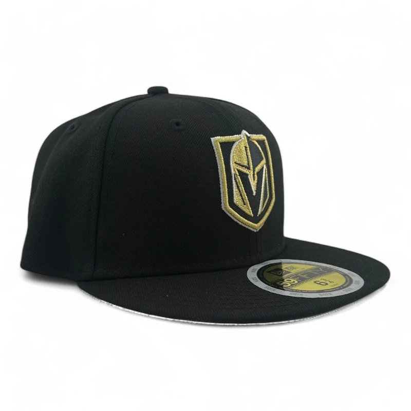 Kids Vegas Golden Knights Black Basic NHL New Era 59FIFTY Fitted Hat