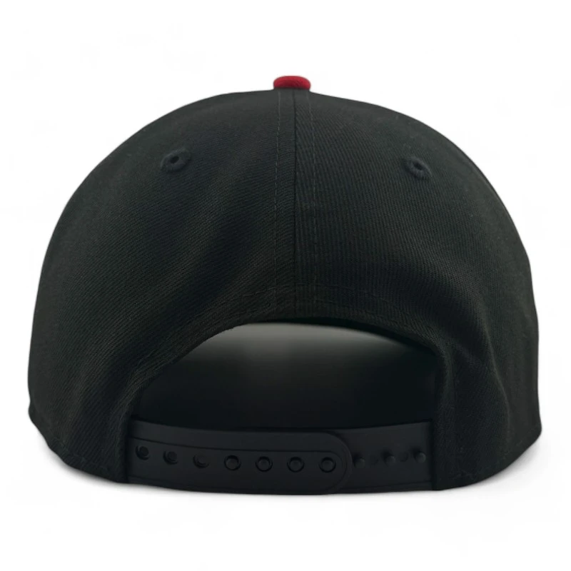 San Francisco 49ers Black & Red 75 Years Patch Green UV New Era A-Frame Snapback Hat