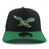 Philadelphia Eagles Black & Kelly Green 1933 Patch Gray UV New Era A-Frame Snapback Hat