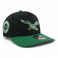 Philadelphia Eagles Black & Kelly Green 1933 Patch Gray UV New Era A-Frame Snapback Hat