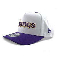 Minnesota Vikings White & Purple XLV 45th Anniversary Season Patch Gray UV New Era A-Frame Snapback Hat
