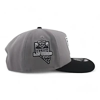 Las Vegas Raiders Gray & Black 2020 Inaugural Season Patch Gray UV New Era A-Frame Snapback Hat