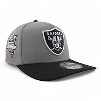 Las Vegas Raiders Gray & Black 2020 Inaugural Season Patch Gray UV New Era A-Frame Snapback Hat