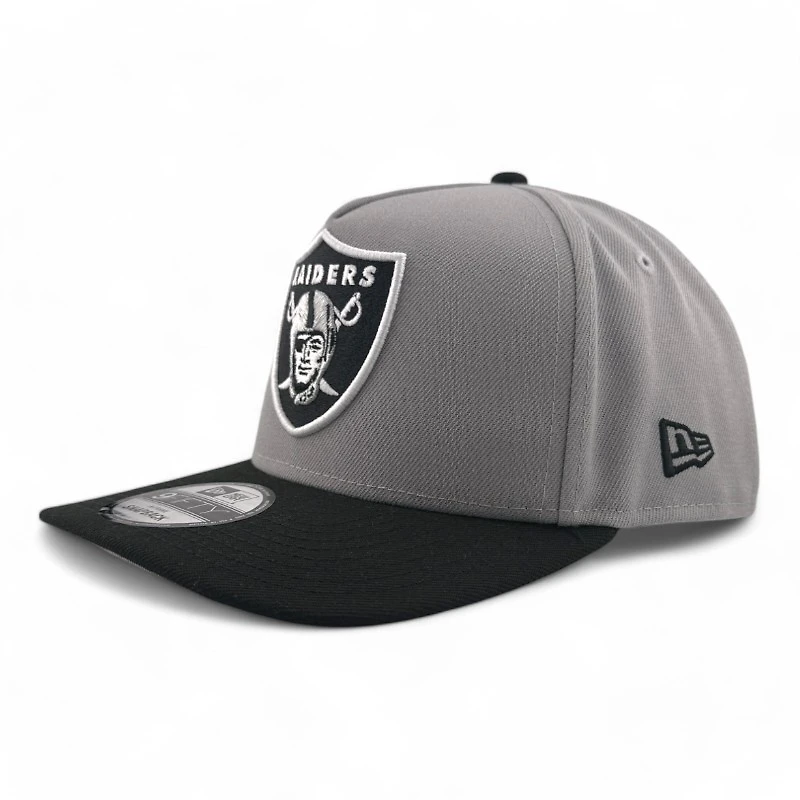 Las Vegas Raiders Gray & Black 2020 Inaugural Season Patch Gray UV New Era A-Frame Snapback Hat