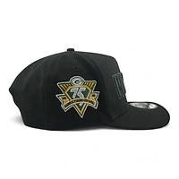 Green Bay Packers Black 75 Seasons Patch Dark Green UV New Era A-Frame Snapback Hat