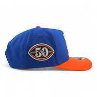 Denver Broncos Royal Blue & Orange 50th Anniversary Patch Gray UV New Era A-Frame Snapback Hat