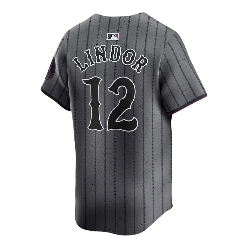 New York Mets Francisco Lindor Graphite City Connect Nike Limited Player Jersey