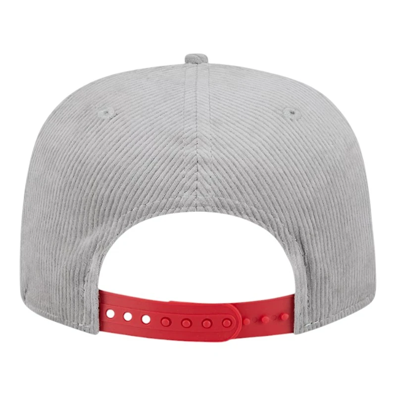 Kansas City Chiefs Gray Corduroy Golfer New Era Adjustable Snapback Hat