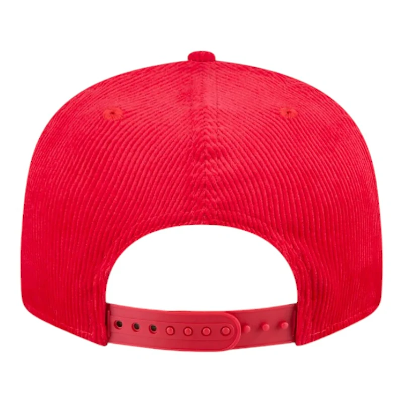 Kansas City Chiefs Red Corduroy Throwback New Era 9FIFTY Snapback Hat