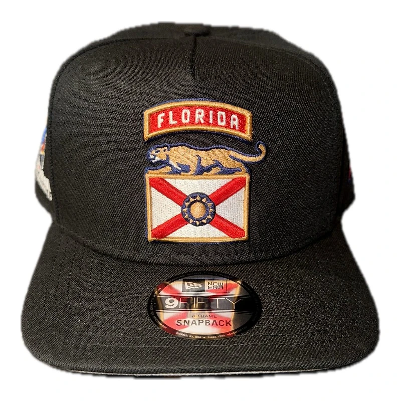 Florida Panthers Black 2003 ASG Patch Gray UV NHL 9FIFTY A-Frame Snapback Hat