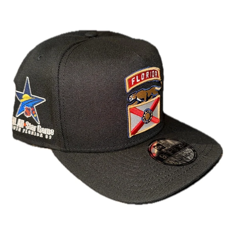 Florida Panthers Black 2003 ASG Patch Gray UV NHL 9FIFTY A-Frame Snapback Hat