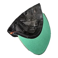 Anaheim Ducks Woodland Camo Black Trucker NHL Patch Green UV New Era 59FIFTY Fitted Hat