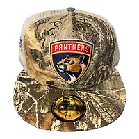Florida Panthers Realtree Trucker 2003 ASG Patch Kelly Green UV New Era 59FIFTY Fitted Hat