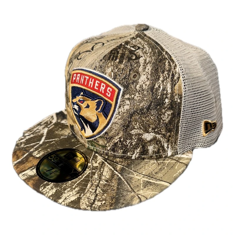 Florida Panthers Realtree Trucker 2003 ASG Patch Kelly Green UV New Era 59FIFTY Fitted Hat