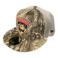 Florida Panthers Realtree Trucker 2003 ASG Patch Kelly Green UV New Era 59FIFTY Fitted Hat