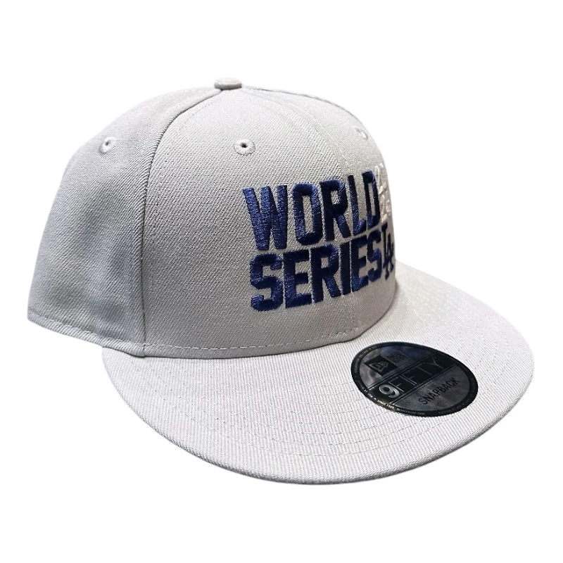 Los Angeles Dodgers Light Gray 2024 World Series New Era 9FIFTY Snapback Hat