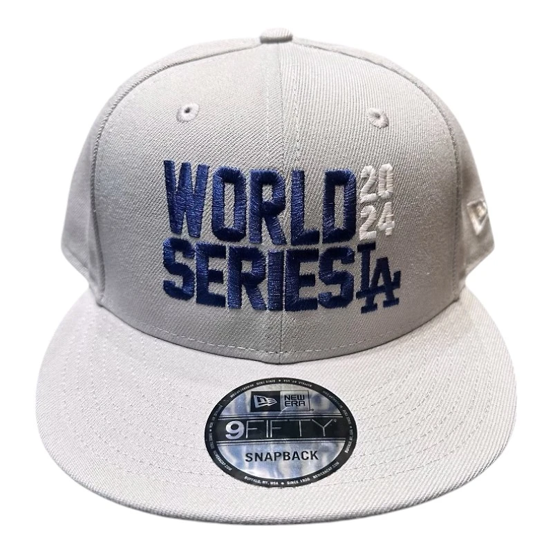 Los Angeles Dodgers Light Gray 2024 World Series New Era 9FIFTY Snapback Hat