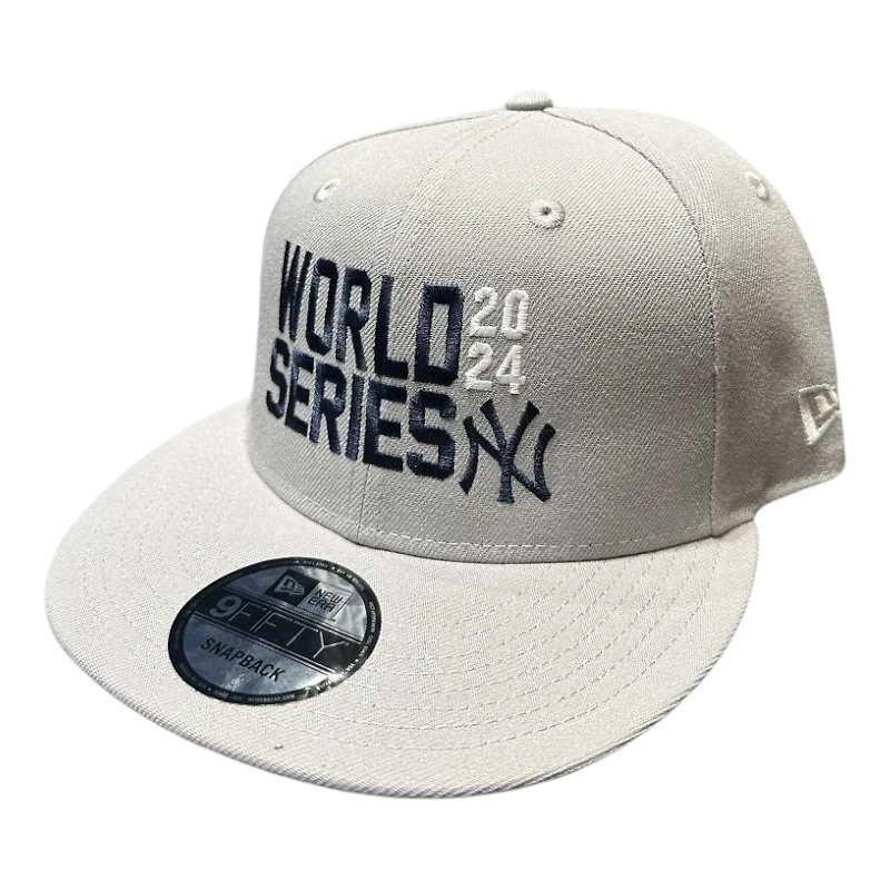 New York Yankees Light Gray 2024 World Series New Era 9FIFTY Snapback Hat