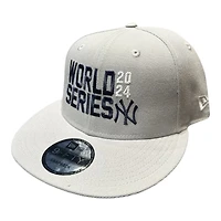 New York Yankees Light Gray 2024 World Series New Era 9FIFTY Snapback Hat