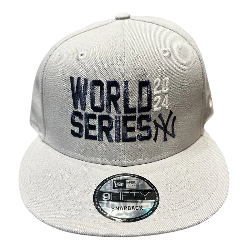 New York Yankees Light Gray 2024 World Series New Era 9FIFTY Snapback Hat