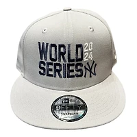 New York Yankees Light Gray 2024 World Series New Era 9FIFTY Snapback Hat