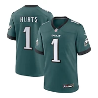 Philadelphia Eagles Jalen Hurts Midnight Green Nike Team Game Jersey